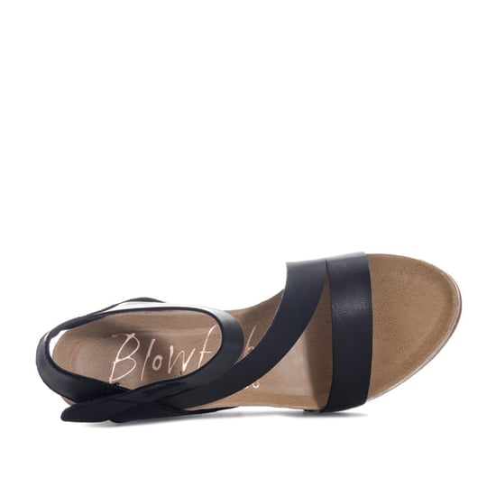 Women's Blowfish Malibu Hydra Wedge Sandals Black UK 4in Black