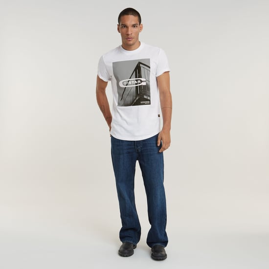 G-Star RAW HQ Old School Logo Lash T-Shirt - Image 3