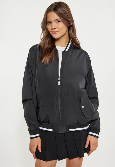 Mymo Collegejacke Damen schwarz - Image 3