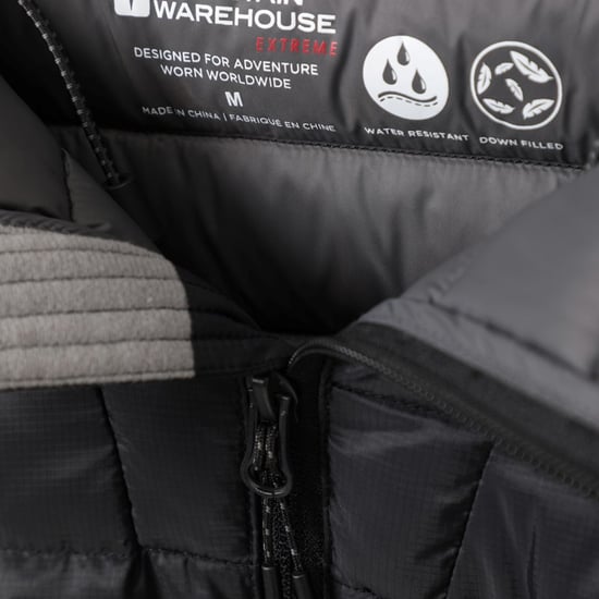 Mountain Warehouse Mens Henry II Extreme Down Filled Padded Jacket (Black)