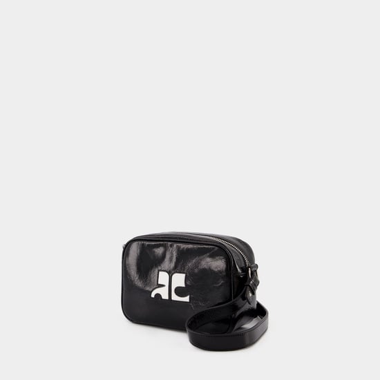 Reedition Camera Schultertasche - Courreges - Leder - Schwarz - Image 1