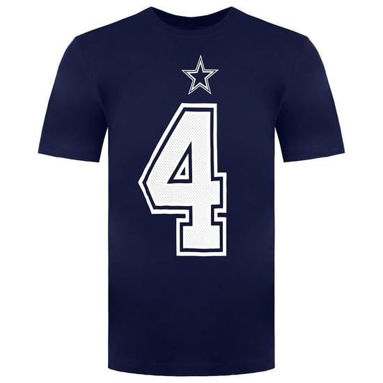 Nike NFL Dallas Cowboys 4 Dak Prescott Herren-T-Shirt, Marineblau - Image 1
