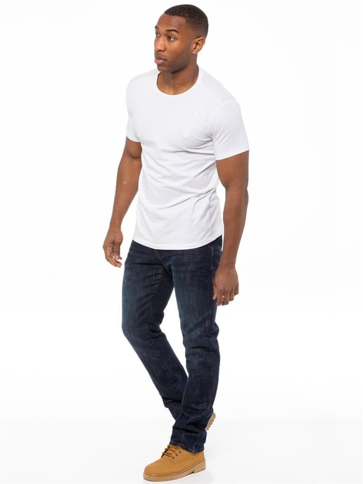 Enzo | Herren Denim Straight Fit Jeans - Dunkelblau - Image 5