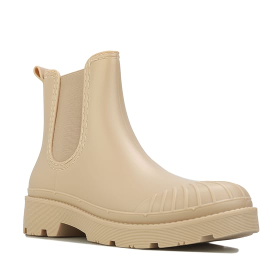Women's Rocket Dog Puddle Rubber Chelsea Boots in Off White