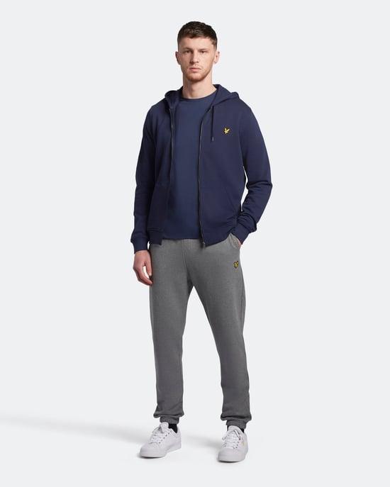 Lyle & Scott Kapuzenpullover mit Reißverschluss in Navy - Image 2
