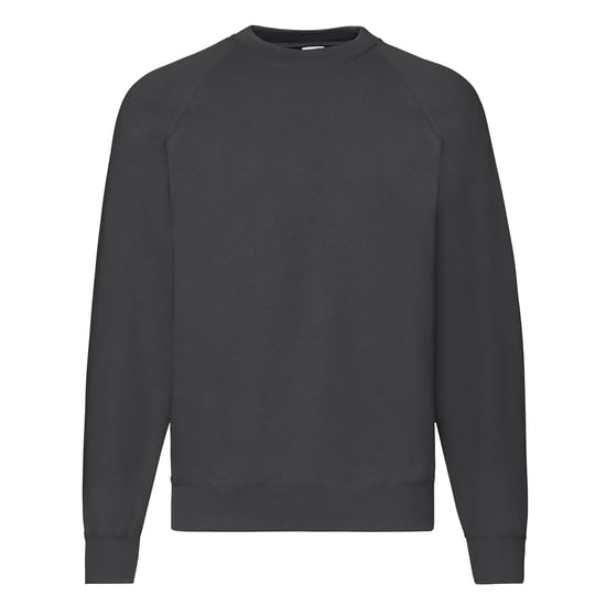 Fruit Of The Loom Herren Classic 80/20 Raglan Sweatshirt (Light Graphite) - Image 1