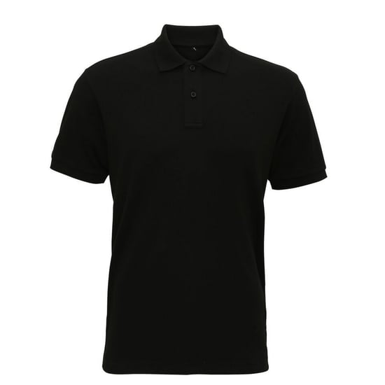 Asquith & Fox Herren Super Smooth Knit Polo Shirt (Schwarz) - Image 1