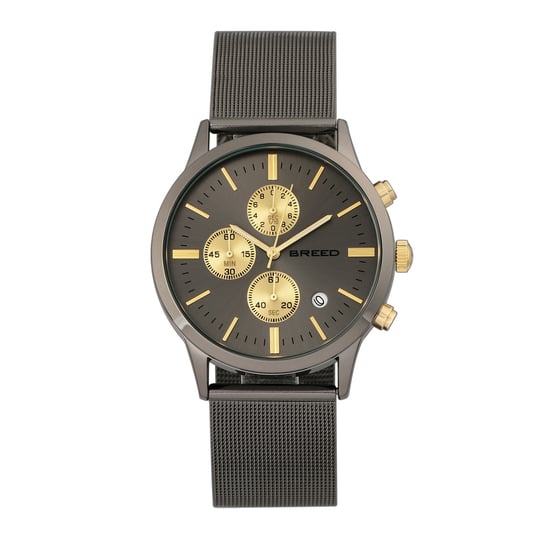 Breed Espinosa Chronograph Mesh-Armbanduhr mit Datum - Image 1
