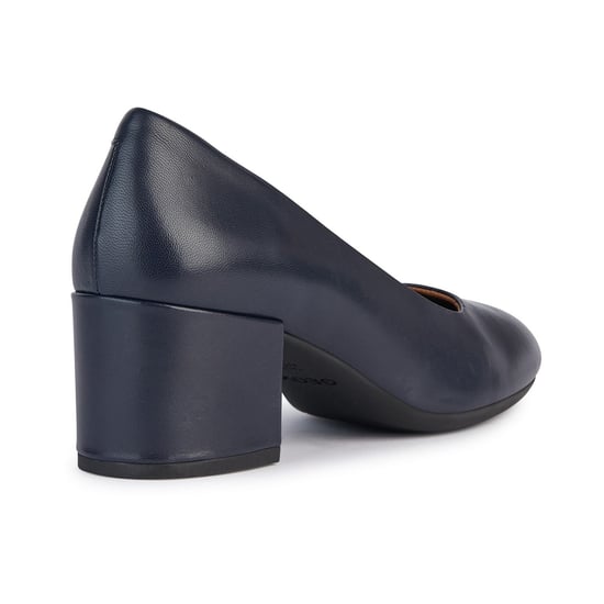 Geox D ELEANA A Leder Rindsleder Vollnarben Damen Navy Heels - Image 2
