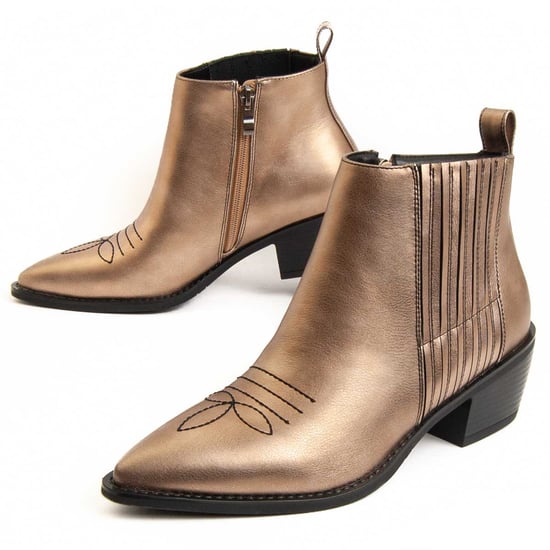Montevita Heel Ankle Boot Espuela In Gold