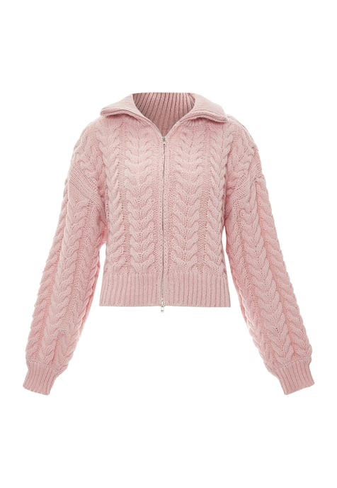 Mymo Strickjacke Damen rosa - Image 1