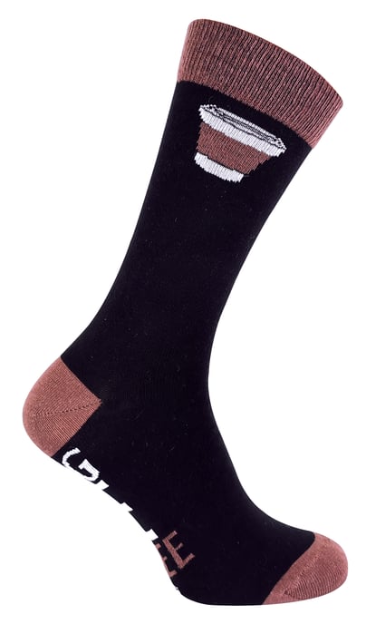 Wenn du diese Socken lesen kannst, bring mir Kaffee Socken - Image 2