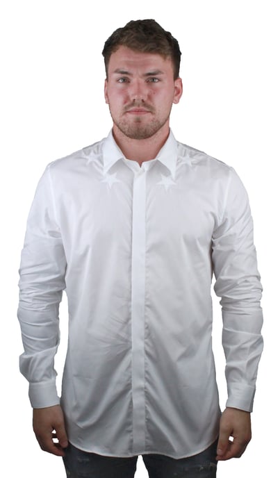 Givenchy BM601C1Y39 100 Mens White Shirt