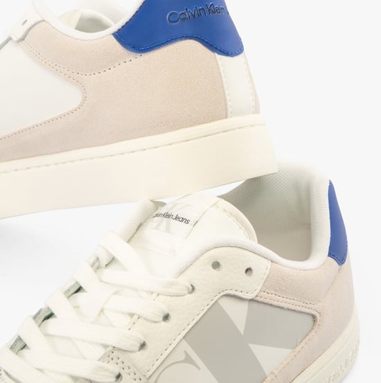 CLASSIC CUPSOLE Herren Sneaker Weiß/Champignon/Saphirblau - Image 4