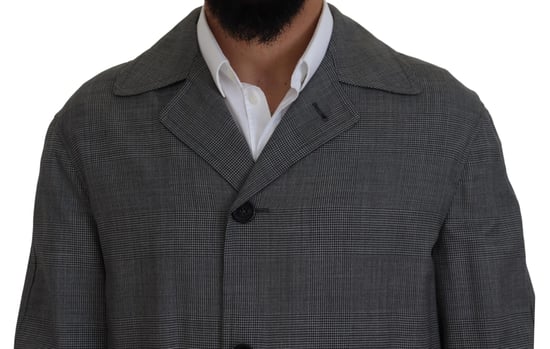 Karo-Wolltrenchcoat - Image 3