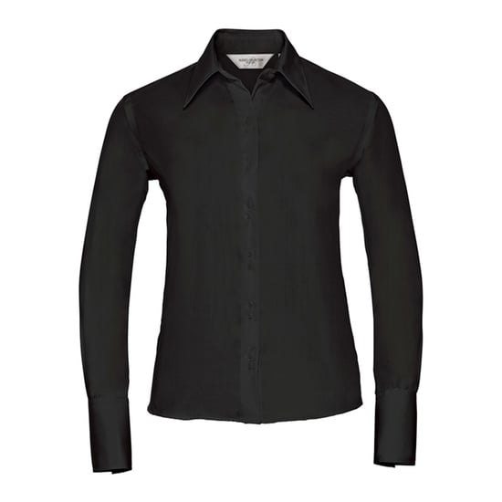 Russell Collection - "Ultimate" Hemd Bügelfrei für Damen Langärmlig (Schwarz) - Image 1