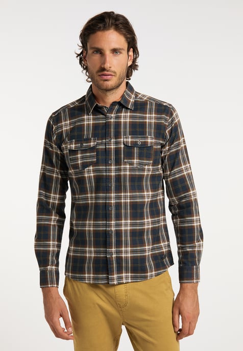 Dreimaster Hemd Herren Marine - Image 3