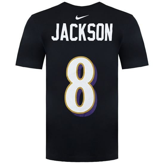 Nike NFL Baltimore Ravens 8 Lamar Jackson Herren-T-Shirt - Image 2
