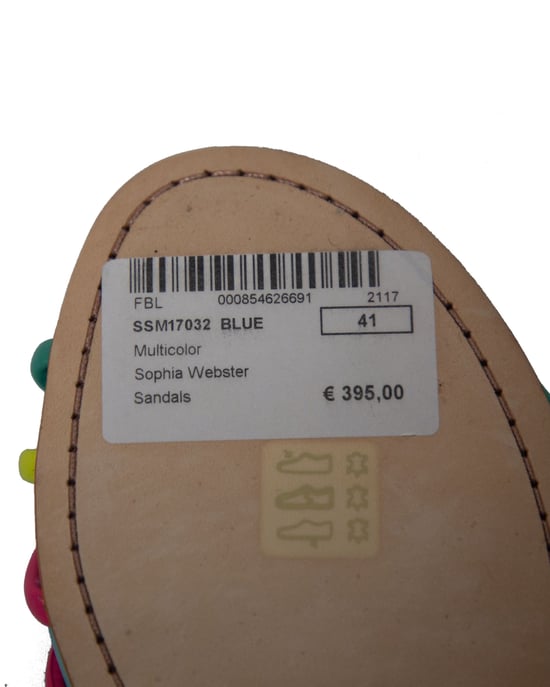 Sophia Webster Regenbogen Sandalen mit Riemen aus mehrfarbigem Leder - Image 6