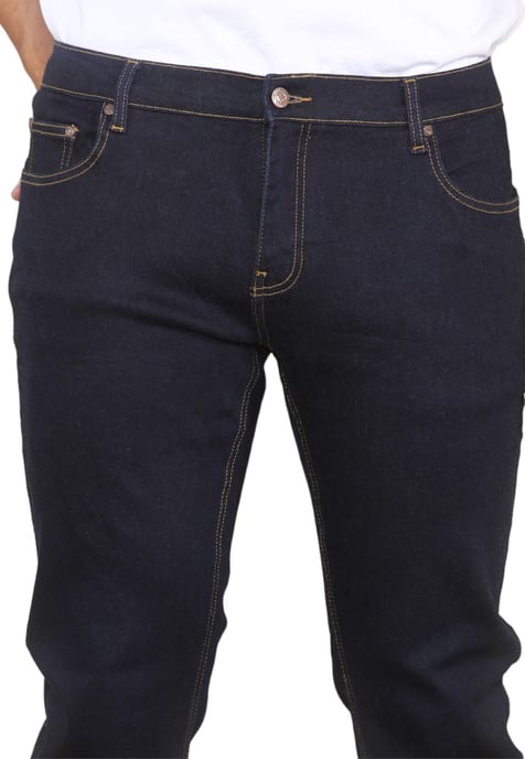 MYT Herren-Jeans mit geradem Bein, Hyper-Stretch-Denim in Indigo - Image 4