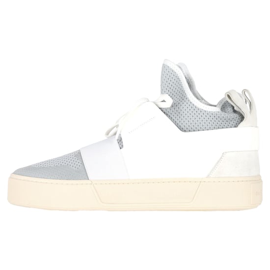 Balenciaga Sock-Style High-Top-Sneaker aus grauem und weißem Polyester und Leder - Image 5