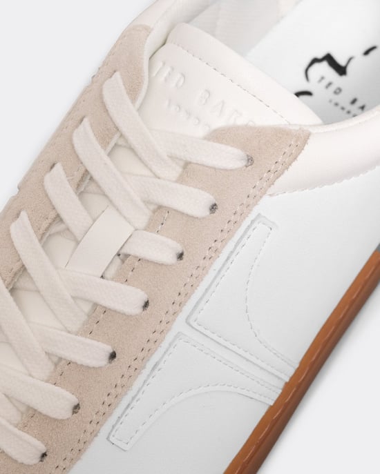 Ted Baker Robbert Herren Retro Wildleder-Leder-Mix Sneaker - Image 5