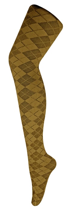 Sock Snob - Farbige 80 Denier blickdichte Damenstrumpfhose - Argyle - Image 1
