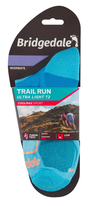 Bridgedale - Womens Running Ultralight Sport Low Socks- Blau - Image 2
