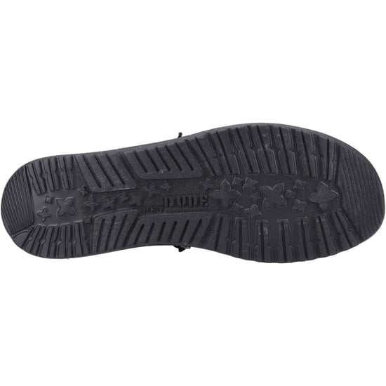 HEYDUDE Wally Canvas 100% Baumwolle Herren Schwarz Bootsschuhe - Image 3