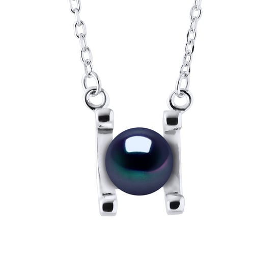 SYMBOL Necklace Freshwater Pearl 7-8mm Black 925