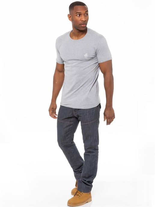Enzo Herren Denim Jeans Straight Leg - Grau - Image 5