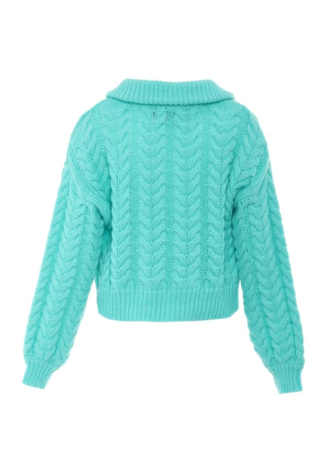 Mymo Strickjacke Damen Minze - Image 2