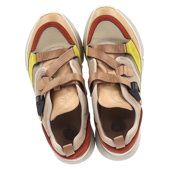 Chloé Sonnie Low-Top Sneaker aus mehrfarbigem Leder und Netzstoff - Image 2