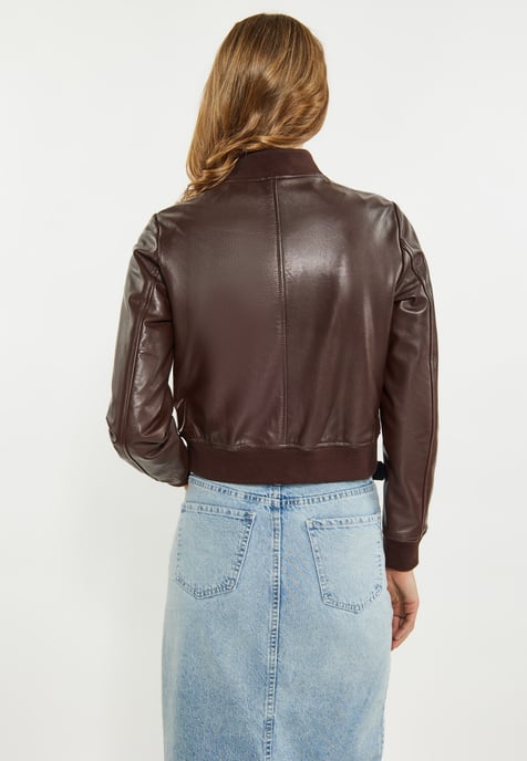 Dreimaster Jacke Damen dunkelbraun - Image 4