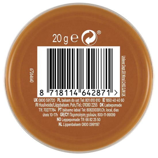 Vaseline Lip Therapy Petroleum Jelly Cocoa Butter 20gm, 3 Pack