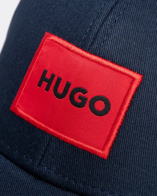 HUGO Men-X 581-RL Mens Cotton-Twill Cap With Red Logo Label NOS