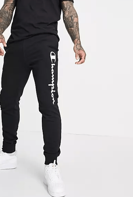 Champion Joggers pour hommes en noir - Image 4