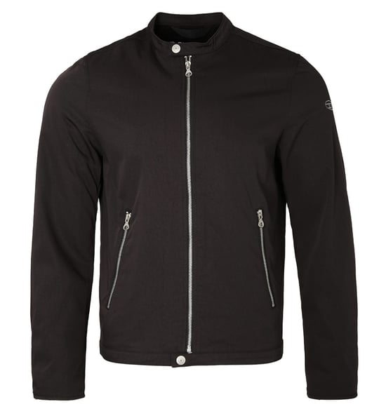 Diesel J-Glory Nylon Twill Biker Jacket - Black