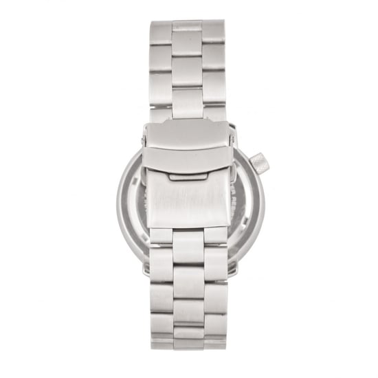 Morphic M74 Series Leather-Band Watch w/Magnified Date Display
