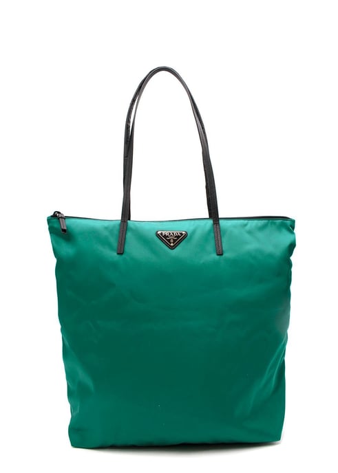 Grüne Tessuto Nylon Tragetasche - Image 1