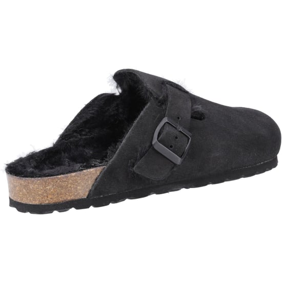 Hush Puppies Jade Leder Damen Schwarz Hausschuhe - Image 2