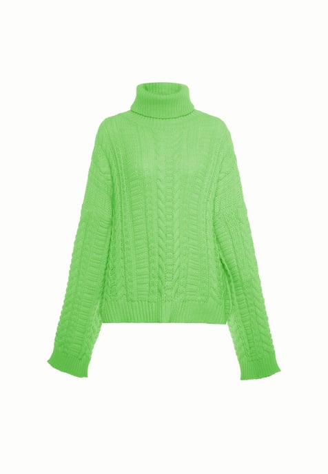 Mymo Pullover Damen Limette - Image 1