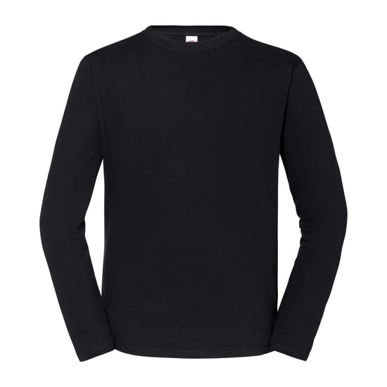 Fruit of the Loom - "Iconic 195" T-Shirt für Herren/Damen Unisex Langärmlig (Schwarz) - Image 1