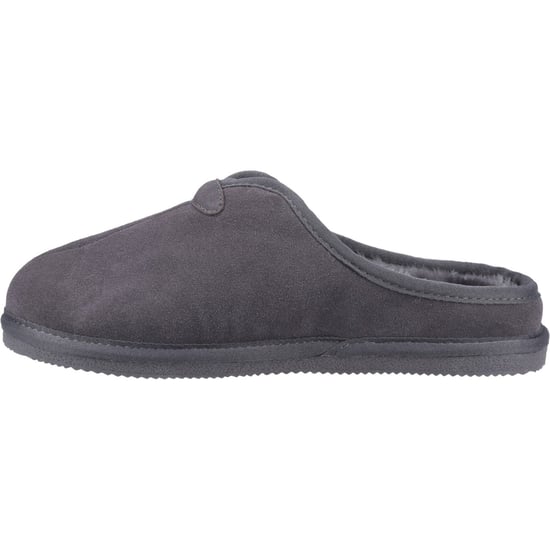 Hush Puppies Conrad Wildleder Herren Pantoffeln Grau - Image 4