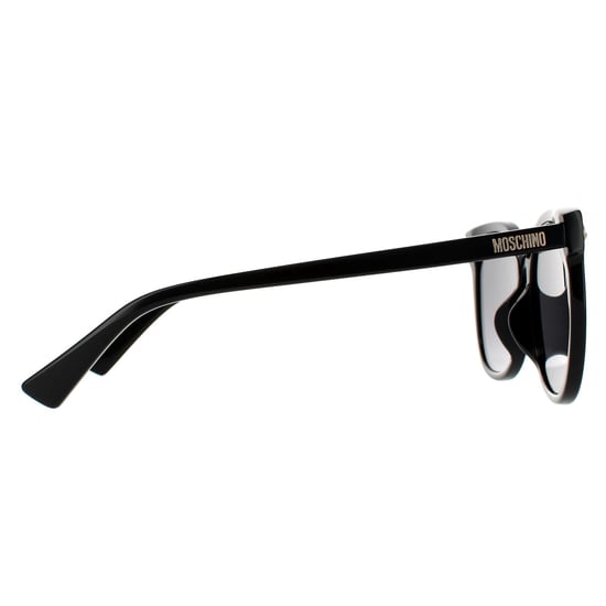 Moschino Quadrat Unisex Schwarz Grau Sonnenbrille - Image 4