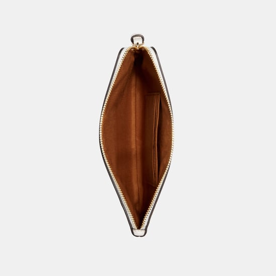 Large Corner Zip in Crossgrain Leather