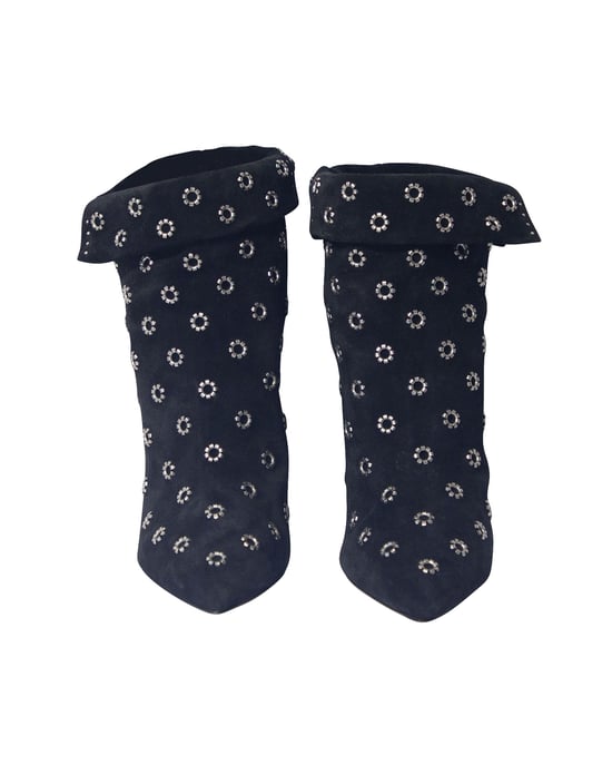 Isabel Marant „Lakky 90“ Ösenstiefel aus schwarzem Wildleder - Image 2