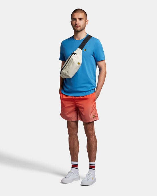 Lyle & Scott Einfarbiges T-Shirt in Blau - Image 2