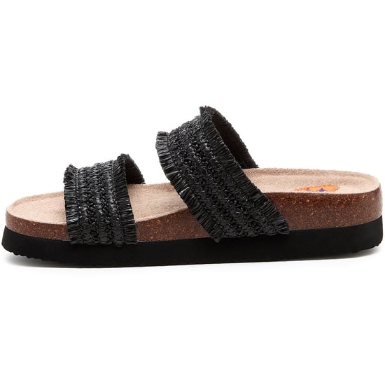 Rocket Dog Aruba Raffia Damen Sandalen aus Textil in Schwarz - Image 6