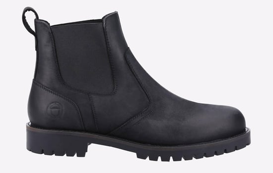 Cotswold Bodicote Schwarze Herrenlederstiefel - Image 1